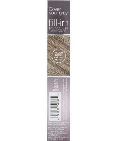 Cover Your Gray Fill in Powder - Medium Brown | Instant Root Touch Up - Buy Online on SooperMarket.com