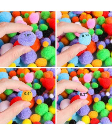 Teqooza Pom Poms Craft Making Assorted Sizes 10mm-30mm 100 Pcs - Buy Online on SooperMarket.com