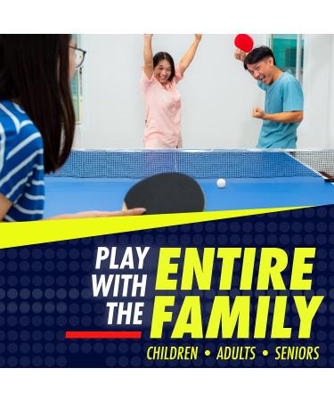 NIBIRU SPORT Ping Pong Paddles Set - Professional Table Tennis Rackets with Balls, Retractable Net, Posts, Storage Case - 4 Player Complete Set - Buy Online on SooperMarket.com