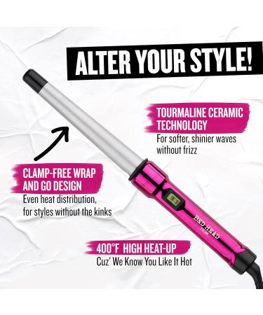 Buy Bed Head Curlipops Clamp-Free Tapered Curling Wand - Create Bouncy Curls & Shine (1 in) | International Shipping Available - Buy Online on SooperMarket.com
