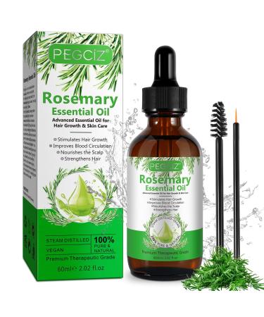 Rosemary Hair Oil for Hair Growth and Skin Care Hair Strengthening Oil for Fuller Healthier Hair Anti Hair Loss and Nourishes Scalp for Hair Growth Repair | 60 ml