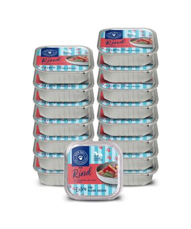 Pets Deli Wet food for small dog breeds with beef buckwheat beetroot and sage without sugar and gluten 6 x200g mini beef 100 g (16 pack)