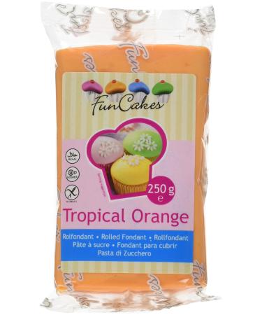 FunCakes Fondant -Tropical orange 1 Pack (1 x 250g)