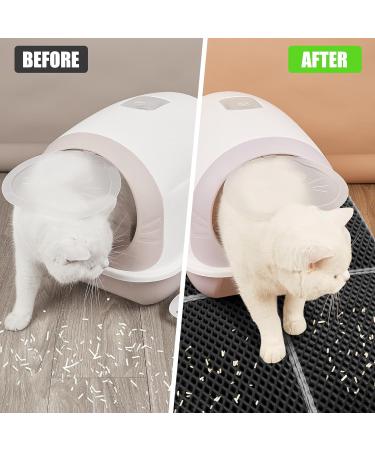 Kaket Large Cat Litter Mat 75x55CM - Non-Slip & Waterproof Double Layer Trapping Mat - Buy Online on SooperMarket.com