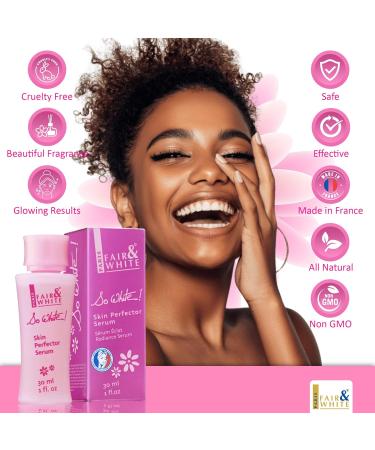 Fair and White So White Skin Brightening Serum 30ml | Face Elbows Knees Feet | Kojic Acid & Castor Oil - International Shipping - Buy Online on SooperMarket.com