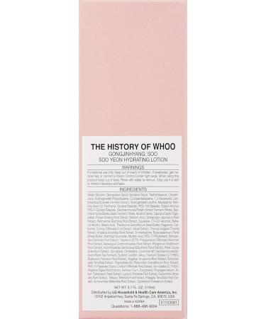 Buy The History of Whoo Gongjinhyang Soo Vital Hydrating Emulsion - Ultra Soft & Moisturizing for Silky Skin | 110ml | International Shipping - Buy Online on SooperMarket.com