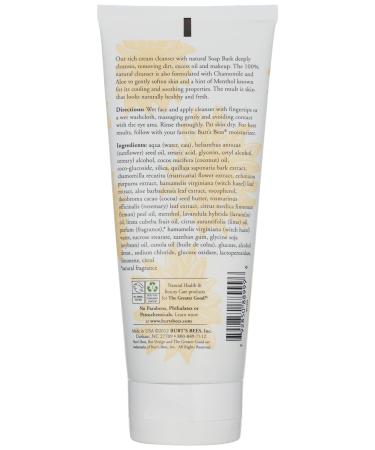 Burt's Bees Soap Bark & Chamomile Deep Cleansing Cream 6 oz - Pack of 2 - Buy Online on SooperMarket.com