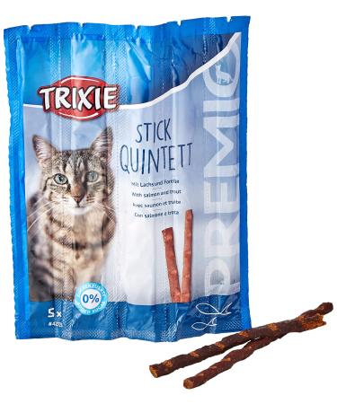 Premio Quadro-Sticks Anti-Hairball for Cats Salmon/Trout 5 5 g