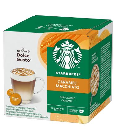Buy STARBUCKS Caramel Macchiato Coffee Capsules - Nescaf Dolce Gusto - 72 Capsules (6 Packs of 12) - International Shipping Available - Buy Online on SooperMarket.com