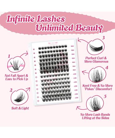 140 Pcs Lash Clusters 2 Styles Mixed Cluster Lashes DIY Eyelash Extensions Eyelash Cluster Extension DIY Individual Lashes Super Thin Band Soft and Easy to Wear (Demure+Blissfu D-Mix) 10-16mix Demure+Blissful - Buy Online on SooperMarket.com