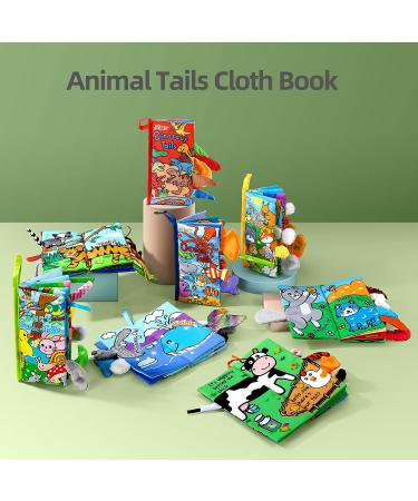 Jollybaby Soft Crinkle Tail Book for Babies - Farm Theme | Sensory Teething & Early Development Toy | Interactive Baby Girl & Boy Gift - Buy Online on SooperMarket.com