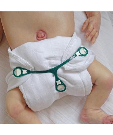 Buy MuslinZ Pack of 6 Size 1 Prefold Muslin Diapers White - Soft Absorbent & Eco-Friendly | International Shipping Available - Buy Online on SooperMarket.com