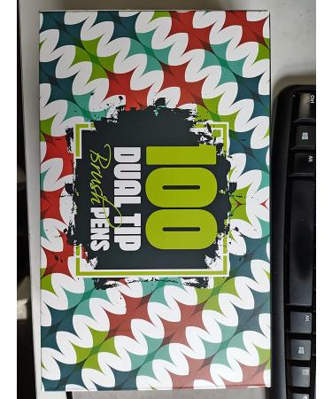 Mogyann 100 Colors Dual Tip Brush Pens for Coloring and Calligraphy - Multicolor - Buy Online on SooperMarket.com