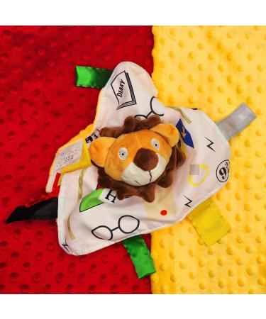 10x10 Wizard Muggle Baby Lovey Gryffen Lion Tag Toy for Babies | House Colors | Learn Wizardry | Soft & Safe Baby Gift | BPA Free - Buy Online on SooperMarket.com