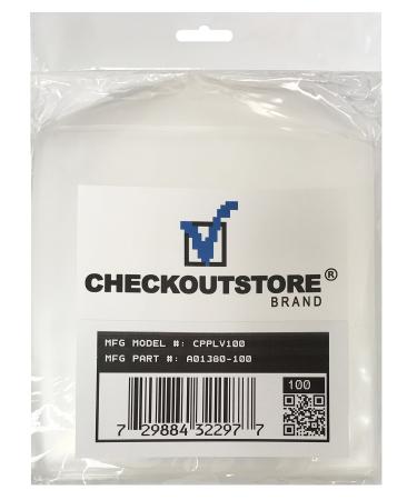 100 CheckOutStore  Clear Storage Pockets (5 x 5 1/8)