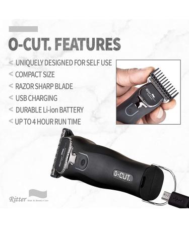 Ritter Mini Trimmer | Balding Clippers | 0mm Blade | Powerful 7W Motor | Corded/Cordless | 4 Hours Run Time - Black - Buy Online on SooperMarket.com