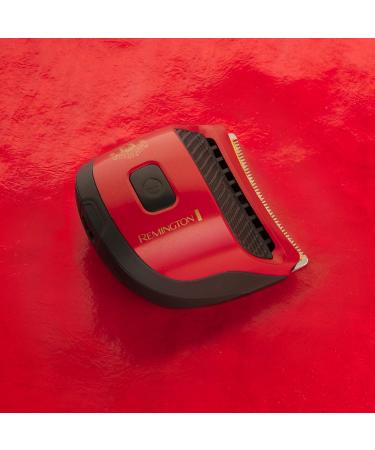 Remington Manchester United Quick Cut Hair Clippers with 9 Guide Combs for Trimming and Detailing with Barber Cape Black and Red - Buy Online on SooperMarket.com