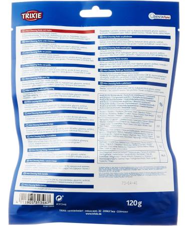 Denta Fun Mini Chicken Chewing Rolls - 6 cm 120g | Best Dog Treats for Dental Health - International Shipping Available - Buy Online on SooperMarket.com