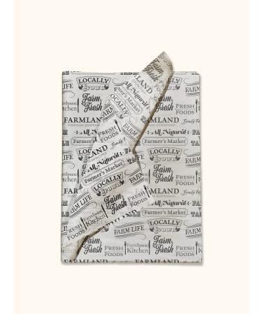 Printed Tissue Paper - Decorative Tissue for Decoupage - Fall Tissue Paper - Farmers Market Tissue Paper | 24 Sheets 20 x 30 24 Sheets Farmers Market