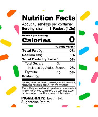 Purecane No Calorie Sweetener - 40 Packets | Zero Calorie Sugar Substitute - Buy Online on SooperMarket.com