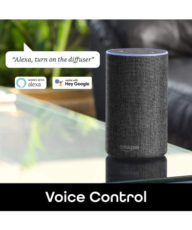Smart WiFi Essential Oil Diffuser & Humidifier - 200ml Ultrasonic, Alexa & Google Home Compatible - Voice Control, LED Lights, Timer - Easy App Setup - Buy Online on SooperMarket.com