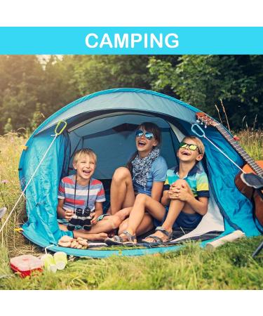 Craebuer 4 Pack 3 inch Aluminum D-Ring Carabiner Clips - Locking Snap Hook for Outdoor Camping & Hiking - Buy Online on SooperMarket.com