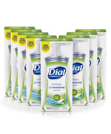 Dial Complete Antibacterial Foaming Hand Soap, Fresh Pear, 7.5 Fluid Ounces , 8 Count (Pack of 1) Fresh Pear 8 Count (Pack of 1)