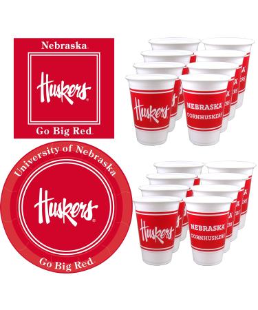 Westrick Nebraska Cornhuskers Party Supplies - Serves 16 (48 pieces)