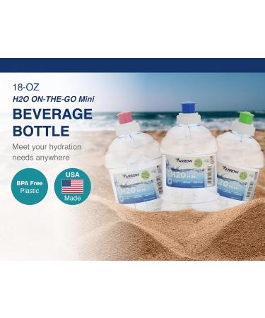 Arrow H2O On The Go 18 fl oz Mini Water Bottle 6 Pack - BPA Free, Made in USA - Ideal for School & Sports Practice - Buy Online on SooperMarket.com