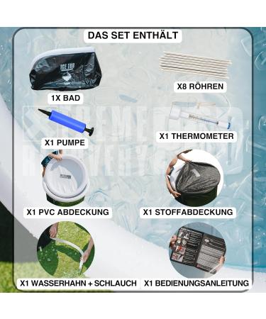 High-Quality Portable Ice Bath for Athletes | Indoor & Outdoor Use | Ice Barrel with Cover - Buy Online on SooperMarket.com