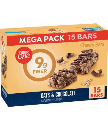 Fiber One Chewy Bars Oats and Chocolate 15g Fiber 21.2 oz 15 ct
