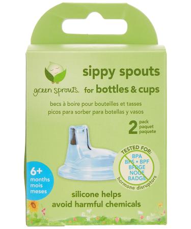 Sippy Spouts for Bottles and Cups (2 Pack)