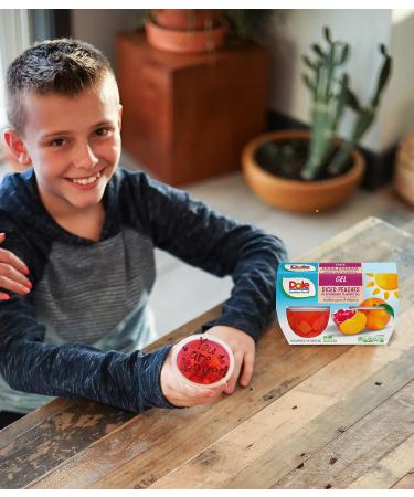 Dole Fruit Bowls Diced Peaches in Strawberry Gel - 4.3oz (36 Cups) | Gluten Free Healthy Snack - Buy Online on SooperMarket.com