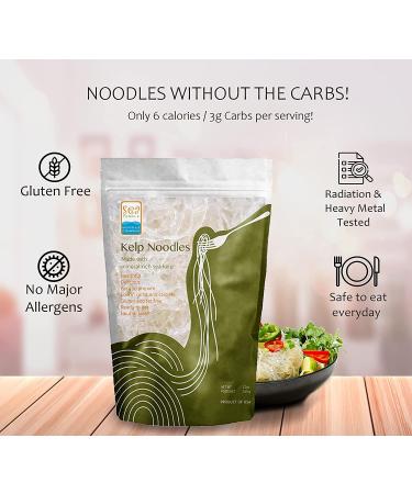 Sea Tangle Kelp Noodles with Green Tea - 12 oz | Healthy Low-Calorie Alternative - Buy Online on SooperMarket.com