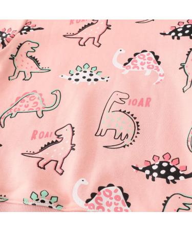 Girls Cotton Sweatshirt | Kids Casual Jumper | Long Sleeve Pullover | Ages 1-12 | Dinosaur Design | Size 5-6 - Buy Online on SooperMarket.com