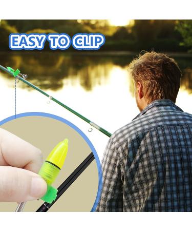 LIUMAYAS 55PCS Fishing Bells LED Night Fishing Rod Bait Alarm Bell | Dual Ring Bells for Bite Alert at Night - Buy Online on SooperMarket.com
