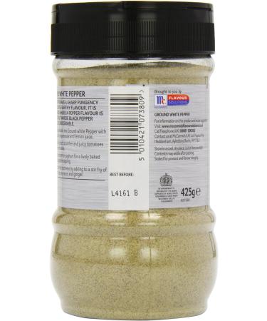 Schwartz Ground White Pepper Seasoning 425g - Sharp and Earthy Flavor for Soups and Casseroles - Buy Online on SooperMarket.com