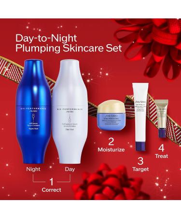 Buy Shiseido Day-to-Night Plumping Skincare Set | Bio-Performance Serums & Advanced Cream - International Shipping - Buy Online on SooperMarket.com