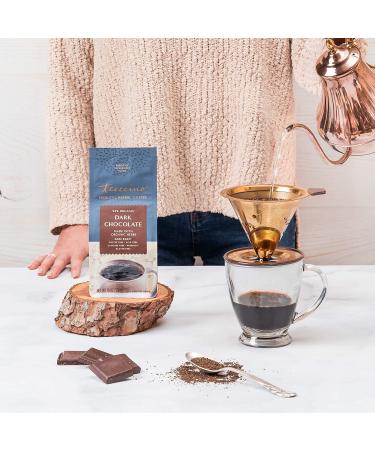 Teeccino Dark Chocolate Herbal Coffee - Caffeine Free Prebiotic Dark Roast 10 oz - Buy Online on SooperMarket.com