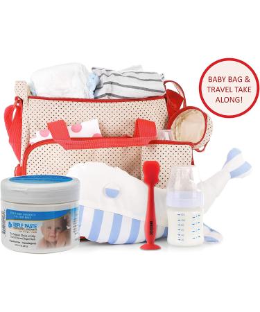 Triple Paste Diaper Rash Cream 8oz with Zinc Oxide - Hypoallergenic Baby Ointment Essential for Baby Care | Includes Brexonic Baby Butt Cream Applicator - Buy Online on SooperMarket.com