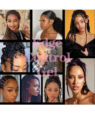 Immetee Edge Control Gel with Brush - Flyaway Tamer & Afro Hair Styling Gel (100g Green-Avocado) - International Shipping Available - Buy Online on SooperMarket.com
