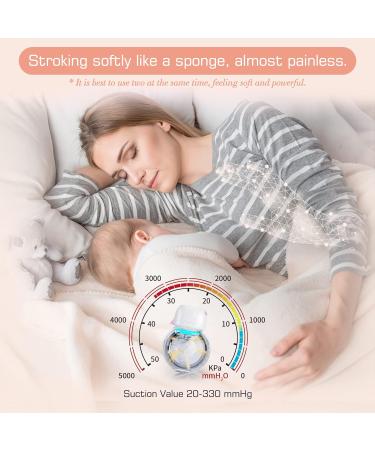 Wearable Breast Pump Plainless Electric Hands Free 2 Modes & 9 Levels with LCD Display Low Noise Rechargeable Wireless Protable Breast Pump with 21mm/24mm Flanges (Pink 2PCS) Breastfeeding Pump - Buy Online on SooperMarket.com