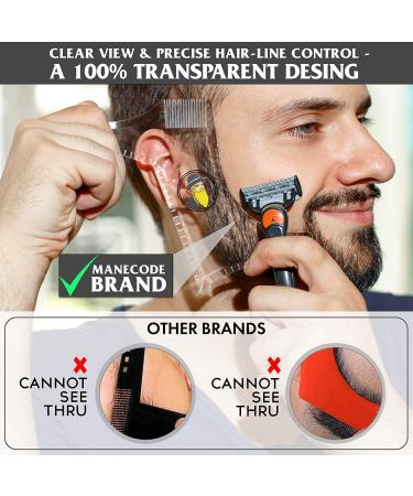Men's Beard Shaping Tool for Perfect Line Up & Styling - Works with Any Beard Razor or Trimmers - Clear - Buy Online on SooperMarket.com