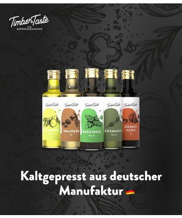 Timber Taste Vinegar & Oil Gift Set for Women | 5 Exquisite Essential Cooking Oils | Perfect Mother's Day Gift for Spicy Cooking | Kochbox Cook Set - Buy Online on SooperMarket.com