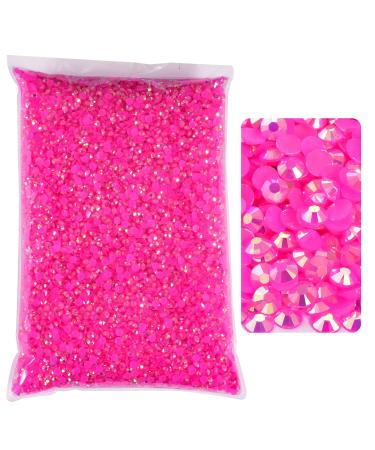 BLINGINBOX 25000pcs Flatback Rhinestones,Resin Non Hotfix Rhinestones Large Quantity Wholesale for Crafts DIY Creative Design,Clothes,Makeup,Nail Art (4mm0.15", Lt.Rose AB) Lt.Rose AB 4mm0.15"