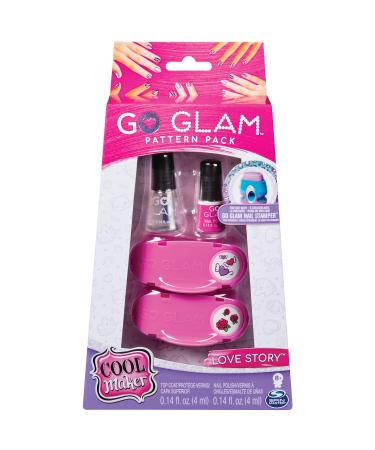 Cool Maker Go Glam refill set Lovestory - for use with the Go Glam Nagel Studio or Salon nail polishes and motif cartridges from 8 years