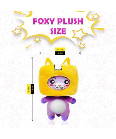 KOSTIZ LankyBox Plushies Foxy Boxy and Rocky with Detachable Head Mask - Soft Toys Gift for Kids - Buy Online on SooperMarket.com