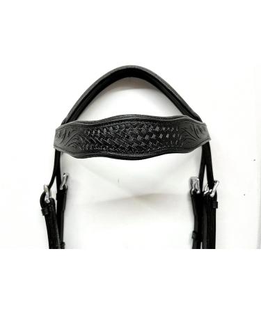 Amazing Horse Stuff Sidepull Bridle - Designer Hand Carving Curved Riding Straps | Full Cob Pony - International Shipping Available - Buy Online on SooperMarket.com
