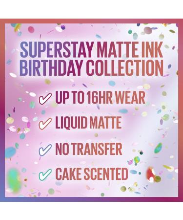 Maybelline Super Stay Matte Ink Liquid Lipstick - Limited Edition Birthday Cake Scented Shade Show Runner 0.17 Fl Oz - Buy Online on SooperMarket.com
