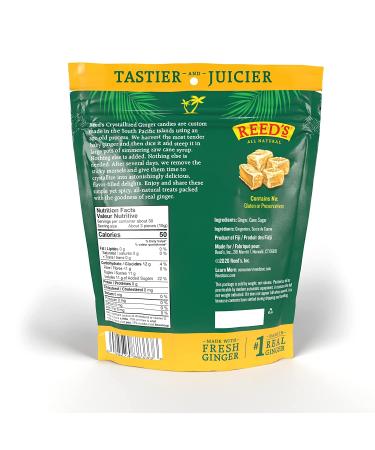 Reed's All Natural Crystallized Ginger 16 oz - Baby Ginger Root Sweetened with Raw Cane Sugar - Buy Online on SooperMarket.com